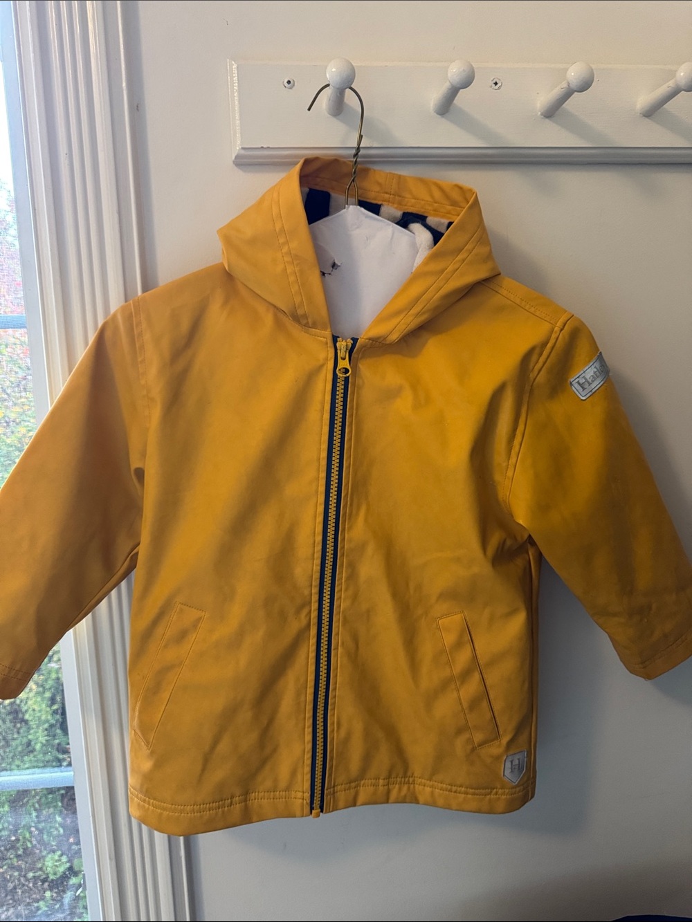 Hatley Yellow Hooded Kids Raincoat